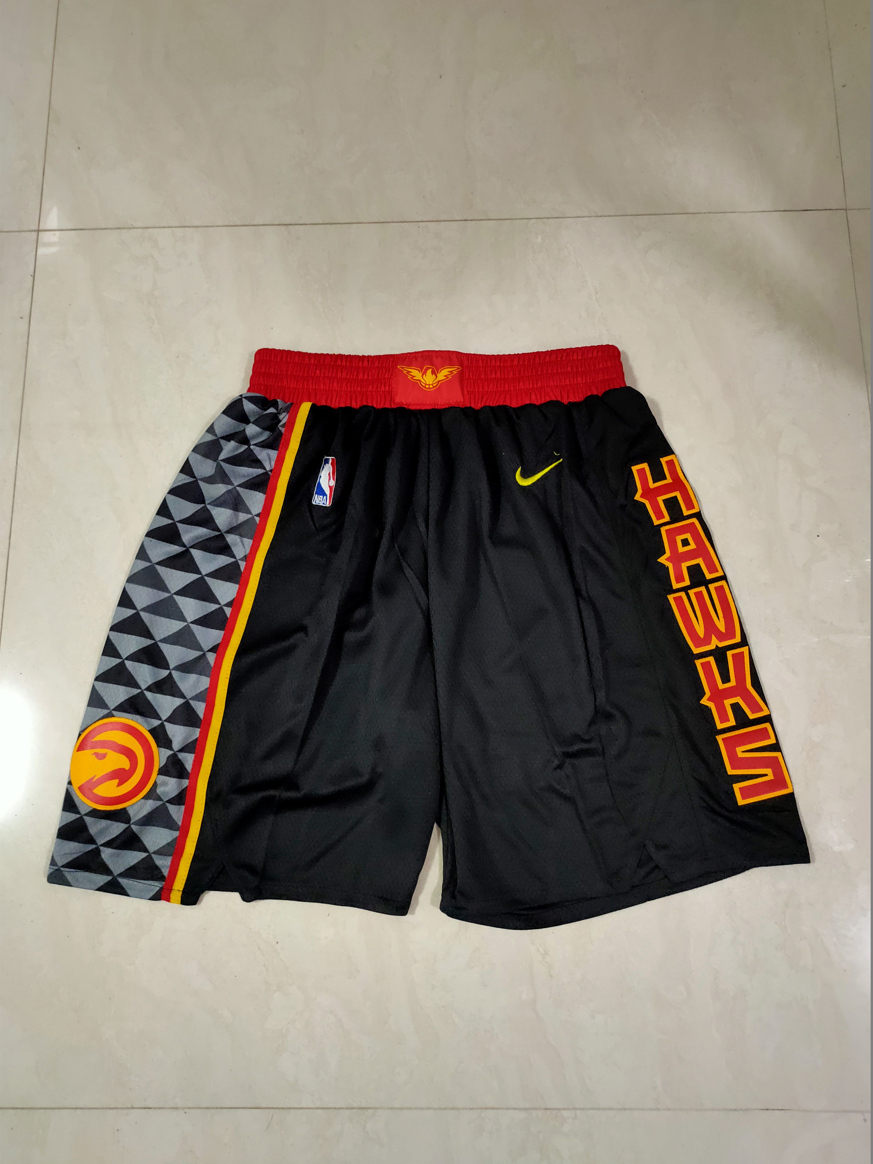 Men NBA Atlanta Hawks Black Shorts 0416->dallas mavericks->NBA Jersey